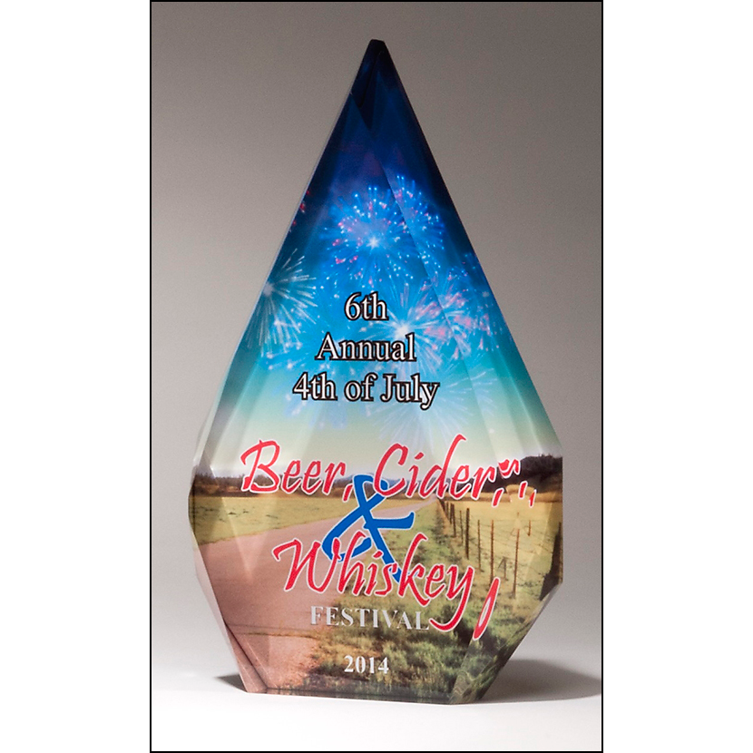 Sublimatable Diamond Acrylic Award.