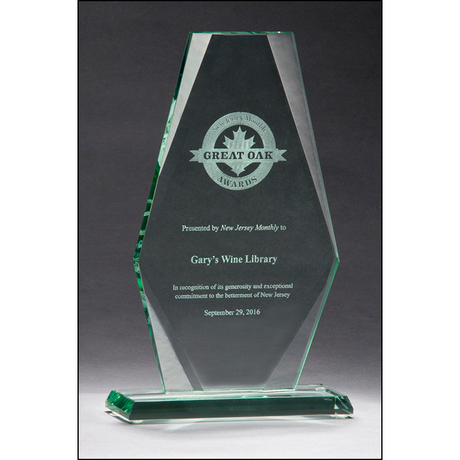 Premium Series Jade Glass Award.